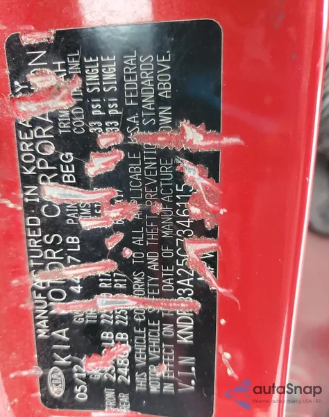 2012 Kia Sportage Base z USA, uszkodzony, nr VIN KNDPB3A25C7346115